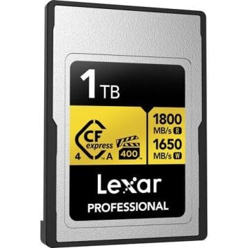 Lexar 1TB Professional Gold CFexpress 4.0 Type A Hafıza Kartı + Lexar Kart Okuyucu | Profesyonel Performans Seti