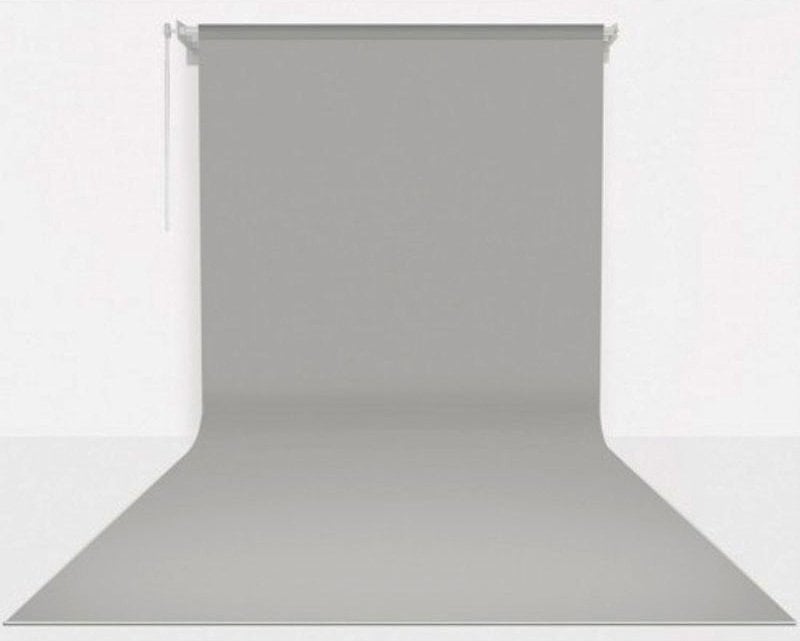 Stüdyo Teknik 270cm x 580cm Sonsuz Gri Fon Perdesi Seti ( Boru makara zincir Dahil )