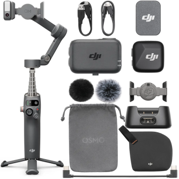 DJI Osmo Mobile 7P Vlog Combo (DJI Mic Mini Transmitter Infinity Black)