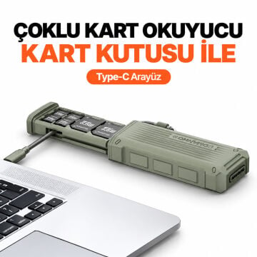 E10 Taşınabilir Yüksek Hızlı Kart Okuyucu (Yeşil)
