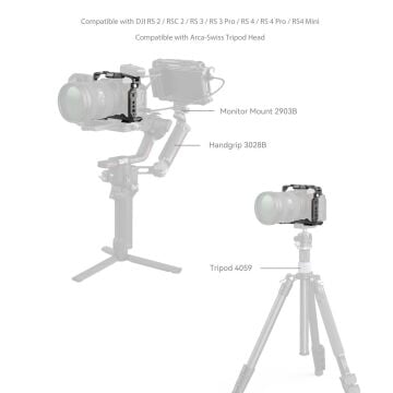 SmallRig 5583 Sony Alpha 7R V / 7 IV / 7S III / 1 / 7R IV / 7 V  için Airtag Yuvalı  Kafes