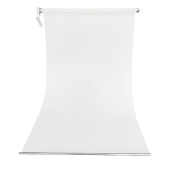 Stüdyo Teknik 135cm x 200cm Portre Fon Perdesi Beyaz