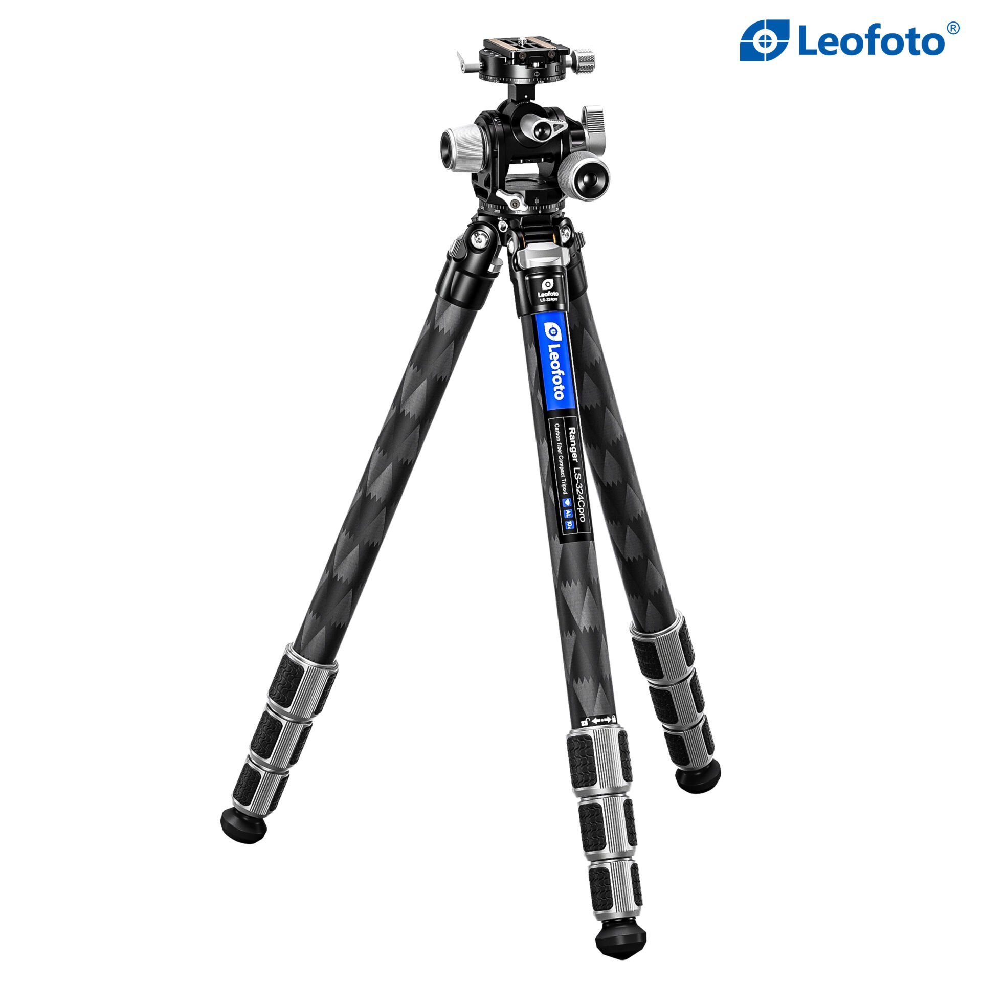 LEOFOTO LS-324CPRO+LH-40R-BLACK CARBON TRIPOD