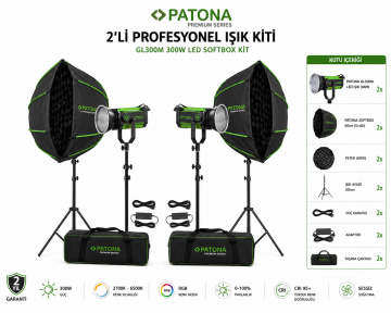 Patona 2’li Profesyonel Işık Kiti ( 300w RGB Led Işık )