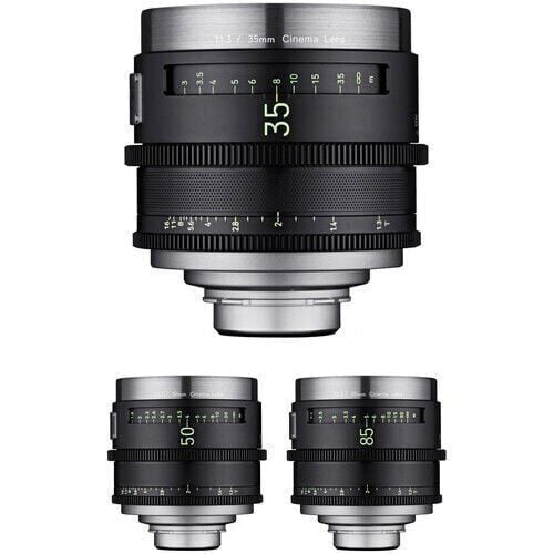 XEEN MEISTER 35, 50, 85mm T1.3 Cine 3'lü Set (Arri PL)