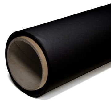 GDX Sabit (Tavan & Duvar) Kağıt Sonsuz Stüdyo Fon Perde (Black/Siyah) 2.70x11 Metre