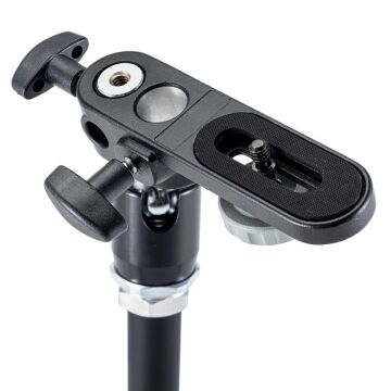 Manfrotto 143 Magic Arm Kit - Kol,Klemp,Kamera Adaptörü ve Kısa Ayak ile Kit - Tek Hareket İle Kilitleme