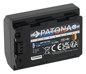 Patona 1360 Platinum USB-C NP-FZ100 Battery ( 2400 mah )