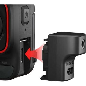 Insta360 Ace / Ace Pro / Ace Pro 2 Mic Adapter | Aksiyon Kamera Mikrofon Adaptörü