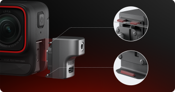 Insta360 Ace / Ace Pro / Ace Pro 2 Mic Adapter | Aksiyon Kamera Mikrofon Adaptörü