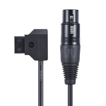 Andoer D4261 D-Tap Erkek - XLR 4-Pin Dişi Adaptör Güç Kaynağı Kablosu