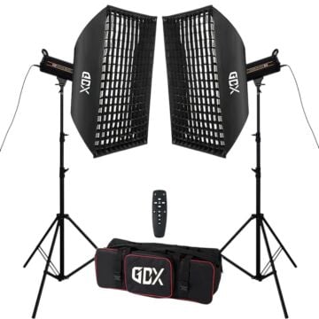 GDX HD-120II C BiColor 2'li Işık Seti 120W Fotoğraf ve Video LED Işığı