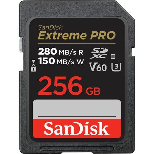 SanDisk 256GB Extreme PRO UHS-II SDXC 280MB/s V60 Hafıza Kartı SDSDXEP-256G-GN4IN