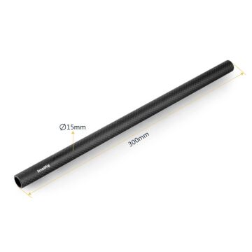 SmallRig 851 15mm Karbon Fiber Çubuk - 30cm 12 inç (2 adet)