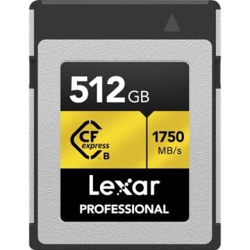 Lexar 512GB Professional CFexpress Type B Hafıza Kartı + Kart Okuyucu – 1750MB/s Okuma, 1000MB/s Yazma | Profesyonel Performans Seti