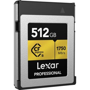 Lexar 512GB Professional CFexpress Type B Hafıza Kartı + Kart Okuyucu – 1750MB/s Okuma, 1000MB/s Yazma | Profesyonel Performans Seti