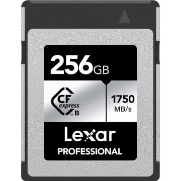 Lexar 256GB Professional CFexpress Silver Type B + Lexar Type B Kart Okuyucu | Profesyonel Performans Seti