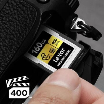 Lexar 160GB Professional CFexpress Type A GOLD Serisi + Lexar Type A Kart Okuyucu | Profesyonel Performans Seti