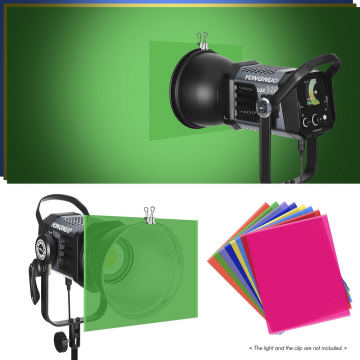 Andoer D10622  (8 Renk) 50x40  Şeffaf Jel Aydınlatma Filtresi