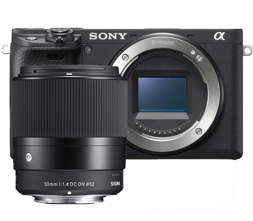 Sony A6400 Body + Sigma 30mm DC DN  F1.4 Lens
