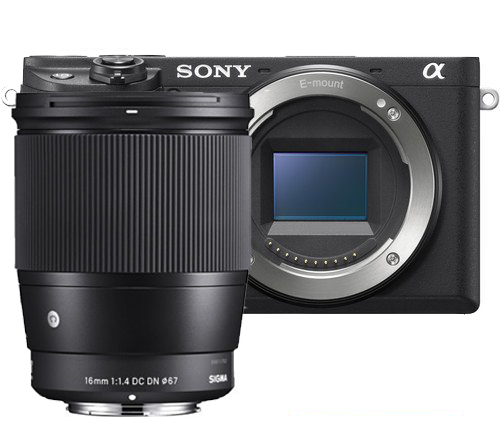 Sony A6400 Body + Sigma 16mm DC DN  F1.4 Lens