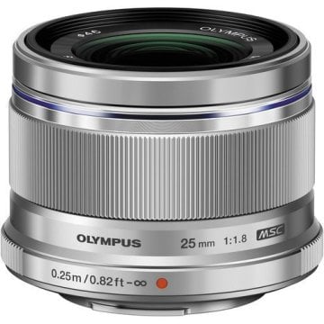 Olympus 25mm f/1.8 Lens Silver