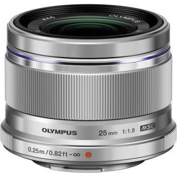 Olympus 25mm f/1.8 Lens Silver