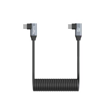 SmallRig 4793 USB-C (Açılı) - USB-C (Açılı) Sarmal Veri Kablosu