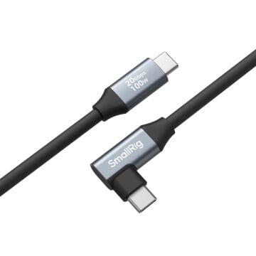 SmallRig 4791 USB-C (Düz) - USB-C (Açılı) Veri Kablosu (60 cm)