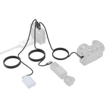 SmallRig 4791 USB-C (Düz) - USB-C (Açılı) Veri Kablosu (60 cm)