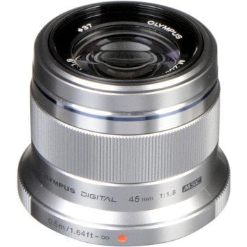 Olympus 45mm f/1.8 Lens Silver
