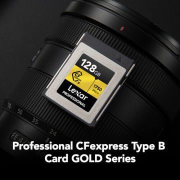 Lexar 128GB Professional CFexpress Type B Card GOLD Series 1750MB