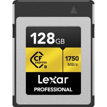 Lexar 128GB Professional CFexpress Type-B Card GOLD Series 1750MB/sn Hafıza Kartı
