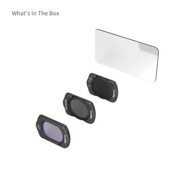 SmallRig 4776 DJI Osmo Pocket 3  için VND2-5 /  ND16/CPL / LPF Filtresi / Ekran Koruyucu Filtre Kiti
