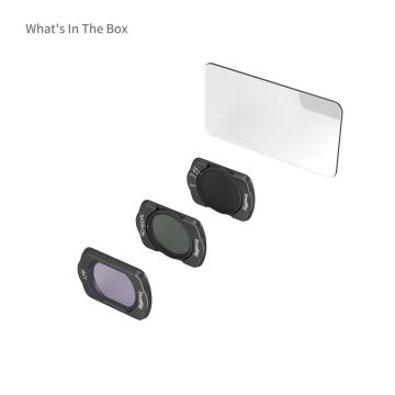 SmallRig 4776 DJI Osmo Pocket 3  için VND2-5 /  ND16/CPL / LPF Filtresi / Ekran Koruyucu Filtre Kiti