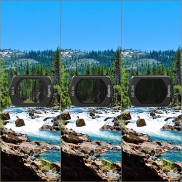 SmallRig 4774 DJI Osmo Pocket 3  için  ND8 /  ND64 / ND256 / Ekran Koruyucu Filtre Seti