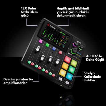 RODE RODECaster Duo Entegre Ses Prodüksiyon Stüdyosu (Siyah)