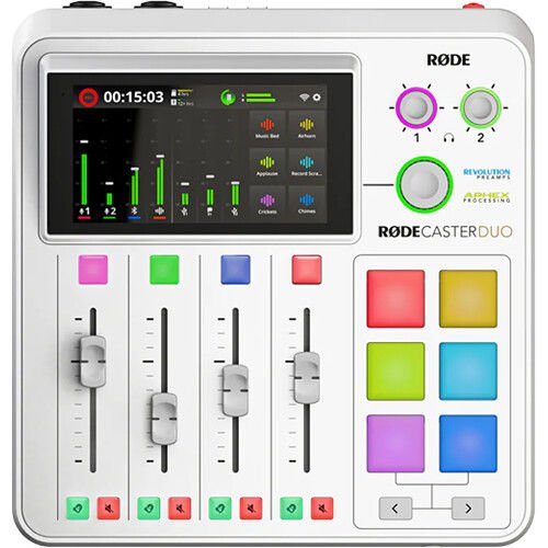 RODE RODECaster Duo Entegre Ses Prodüksiyon Stüdyosu (Beyaz)