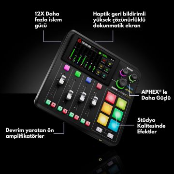 RODE RODECaster Duo Entegre Ses Prodüksiyon Stüdyosu (Beyaz)