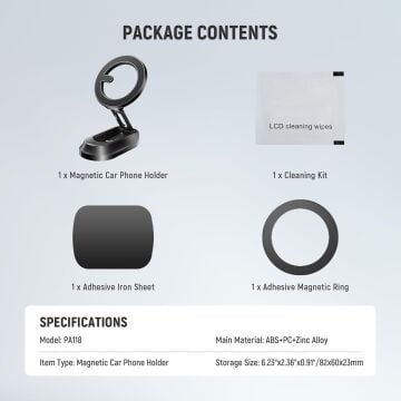 NEEWER PA118 Manyetik Araç Telefon Tutucu