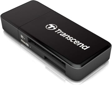 TRANSCEND TS-RDF5K SD/MicroSD Card USB 3.1 Gen 1, Black