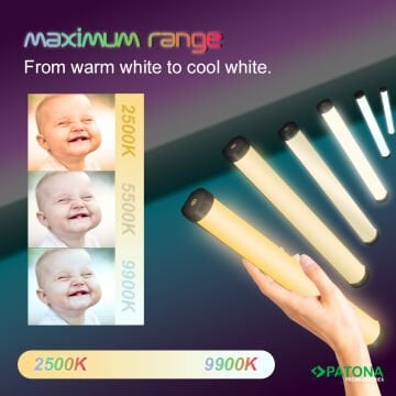 Patona Premium LED RGB Tube Photo/Video Light (4291)
