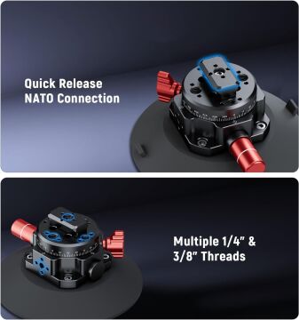 NEEWER GA022 Esnek Hidrolik Boom Kolu Vantuzu (GoPro Hero, DJI Osmo Pocket 3, Insta360 Uyumlu)