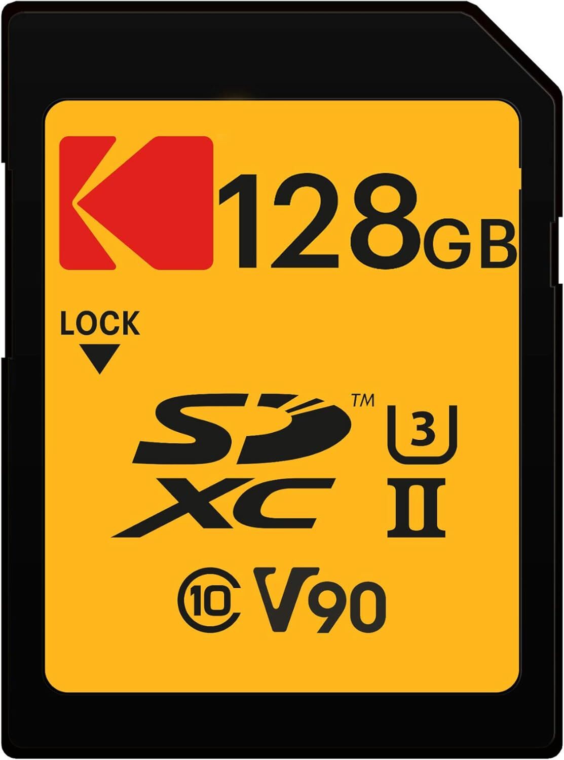 Kodak 128GB UHS-II U3 V90 SD Hafıza Kartı (280MB/s - 240MB/s)
