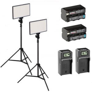 PDX LED 576A Led Işık + 2 Metre Ayaklı İkili Kit