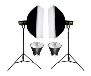 PATONA COB-300 Watt Bi Color İki'li Kit LED Video Işığı