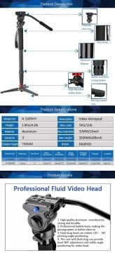 Digipod A-3205VH Video Monopod Kiti
