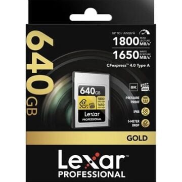Lexar 640GB Professional Gold CFexpress 4.0 Type A Hafıza Kartı