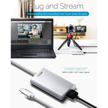 Aten Camlive HDMI to USB Type-C Capture Card UC 3020