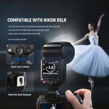 Neewer Z2 PRO-F TTL Yuvarlak Kafa Flaş (Fujifilm)